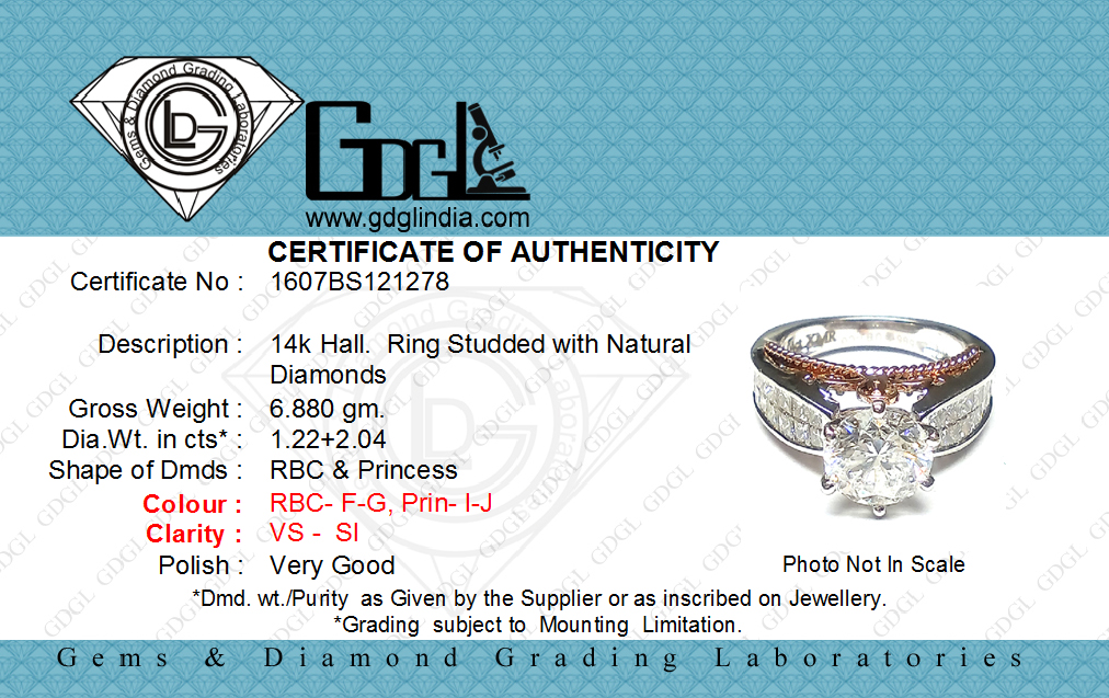 Diamond authentication best sale certificate